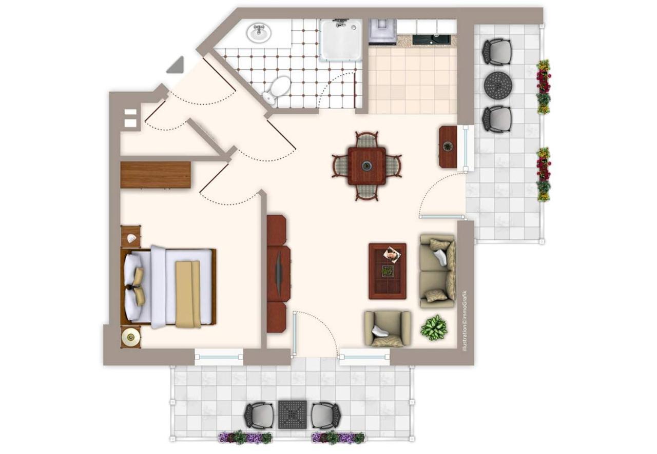 Morgensonne Apartment ยูลิอุสรู ภายนอก รูปภาพ